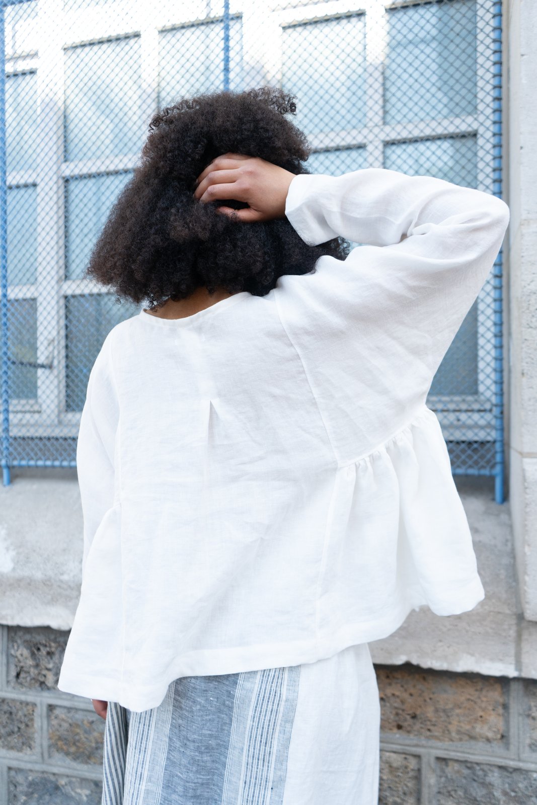 WIDE long sleeve | my french linen house